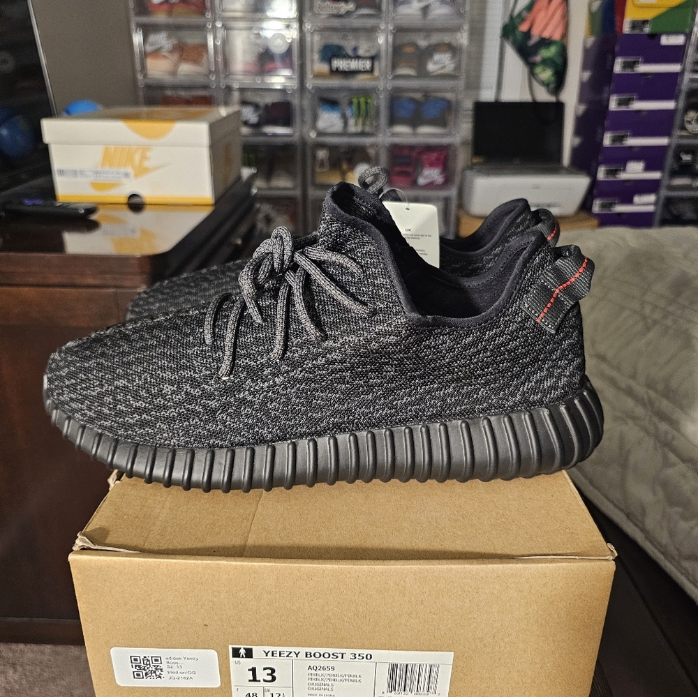 Yeezy Boost 350 Og 2015 Pirate Black  Ds Men Size 13